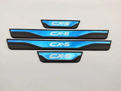 For Mazda CX5 CX-5 Car Accessories Door Sill Protector Scuff Plate Trim Sticker • $31.07