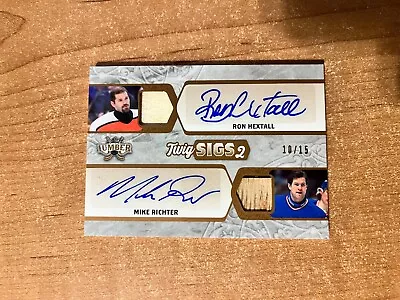 2022 Leaf Lumber - Ron Hextall / Mike Richter - Twig Sigs 2 Dual Auto Relic /15 • $45