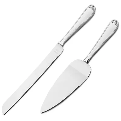 NEW Wedgwood Vera Wang Infinity Cake Knife & Server Set 2pce • $124