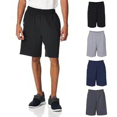 Russell Athletic Unisex Essential Jersey Cotton 10  Shorts With Pockets 25843M • $16.70