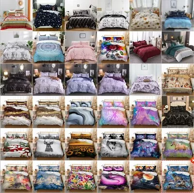 Florals Doona Duvet Quilt Cover Set Bedding Double/Queen/King Size Pillowcase AU • $23.50