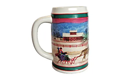 Miller High Life 1985 Christmas Holiday Beer Stein • $12