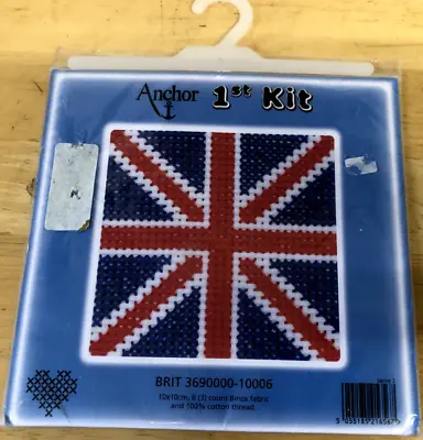 Anchor 1st Kit  Tapestry Kit- Union Jack  (10cm X 10cm) • £5