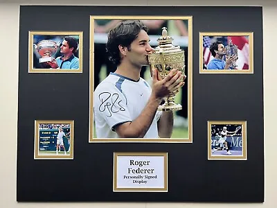£149.99 • Buy Tennis Roger Federer Signed Large 20” X 16” Double Mounted Display