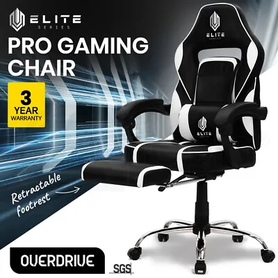 $219 • Buy 【EXTRA10%OFF】OVERDRIVE Gaming Chair Racing Computer PC Seat Office Reclining