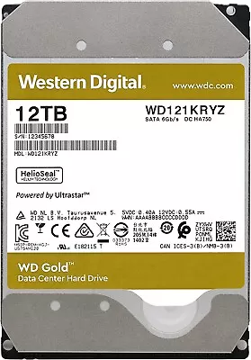 Western Digital 12TB WD Gold Enterprise Class Internal Hard Drive 3.5  SATA HDD • $620.95