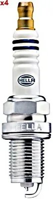 4x Spark Plug HELLA Fits AUDI CHEVROLET DODGE FORD USA HONDA JEEP 84-17 MZ602085 • £17.22