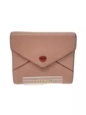 MIU MIU Tri-Fold Wallet PNK Ladies • $92.44