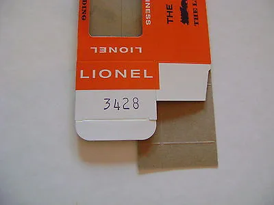 Lionel 3428 US Mail  Operating Car-  Licensed Reproduction Window Box • $7.49