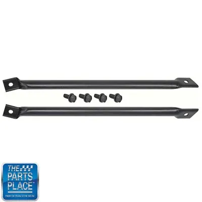 1970-81 Camaro Front Fender To Core Support Braces Black Pair  • $32.99