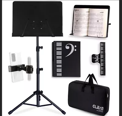 Gleam Sheet Music Stand-Professional Portable Music Stand With Carrying Bag • $35