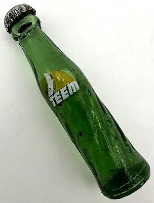 Vintage Teem Soda Miniature Glass Bottle Liquid Filled Pepsi Cola Lemon Lime • $68.30
