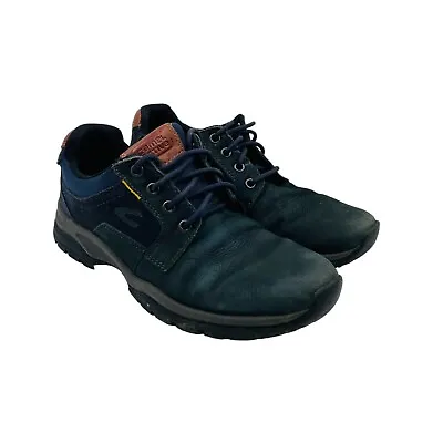 CAMEL ACIVE Navy Blue Suede Lop Top Sneakers Shoes EUR 41 UK 7.5 US 8.5 • £16.99