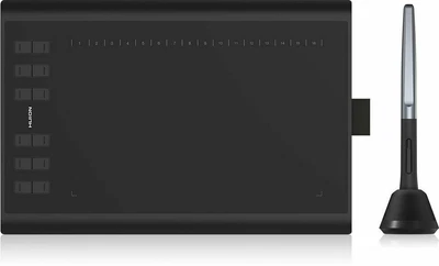 $82.56 • Buy Huion H1060P Graphics Drawing Tablet Tilt 8192 Battery Free Pen 12 Press Keys