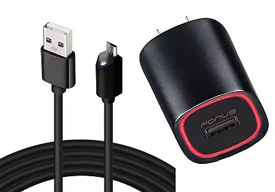 2.4A Home Charger 6ft Long Cable Micro USB Wall Power Adapter For Cell Phones • $18.79