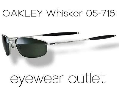 Oakley Whisker Sunglasses SILVER_DARK GREY New Boxed 05-716 • £110