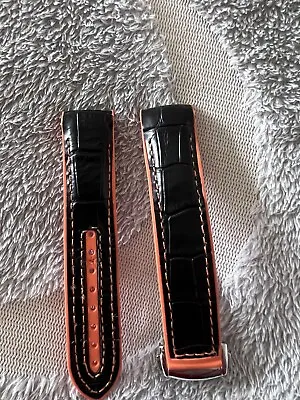 £20 • Buy Omega Planet Ocean 21mm Fitment Rubber/Leather Watch Strap,Band