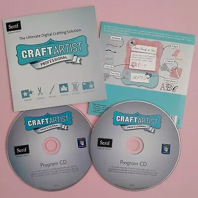 Serif Craft Artist Cd Rom Professional Digital Software Card Making/Scrapbooking • £13.99