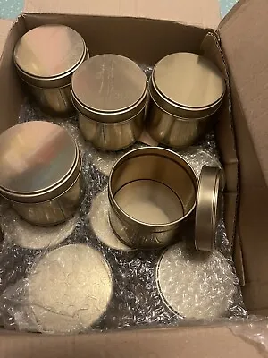 Candle Tins With Lids • £15.50