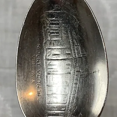 Vtg WM ROGERS MFG CO Collectibles GEORGE WASHINGTON MT. VERNON Spoon Silverplate • $7