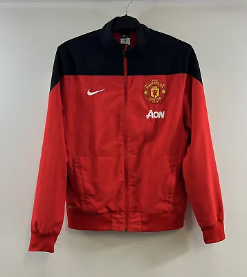 Manchester United Training Football Jacket 2013/14 Adults Medium Nike C573 • $74.69