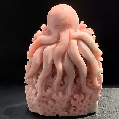 481G Natural Pink Opal Crystal Hand-carved Octopus Sculpture Cure • $18.50