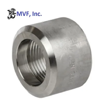 $8.99 • Buy 3/8  3000# NPT Half Coupling 304 Stainless Pipe Fitting Weld Bung SS090321304