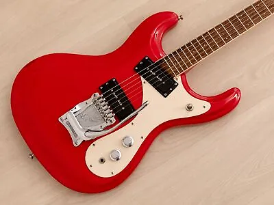 Mosrite Of Classics Ventures Model Strawberry Red W/ P-90s Moseley Vibrato • $1499.99