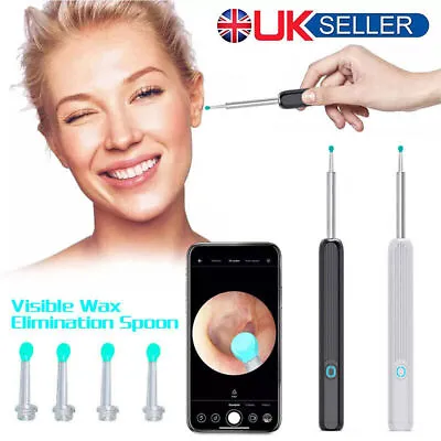 Wireless Ear Wax Remover Camera HD Ear Endoscope Spoon Pick Cleaning Tools Kit • £3.59