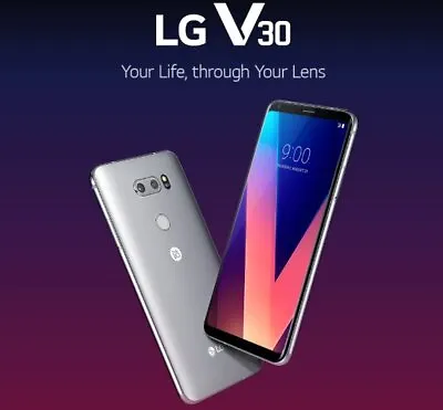 New Verizon LG V30 VS996 P-OLED 6.0  4G LTE Smartphone/64GB/Silver • $129.99