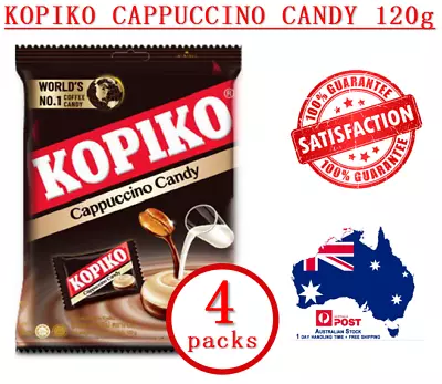 NEW 4 Pk KOPIKO Oiginal Cappuccino Candy Rich Cappuccino Flavor 4x120g Free Ship • $24.99