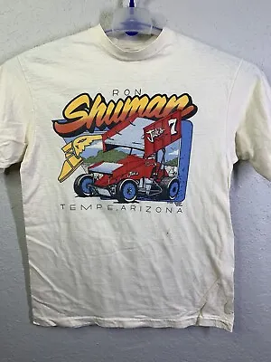 Vintage 1987 Ron Shuman KNOXVILLE NATS Sprint Car Racing Graphic T Single Stitch • $49.87