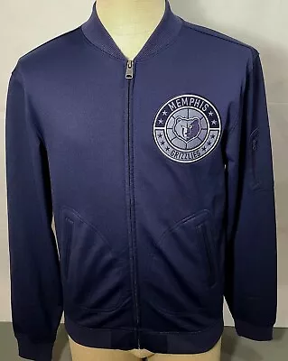 Adidas Memphis Grizzlies Basketball Blue Track Jacket NBA Men's Size Small Used  • $28.35