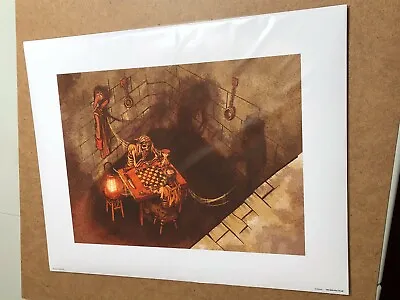 Authentic Pirates Of The Caribbean  Skeleton Chess Scene  Print - Disney Parks • $63.48