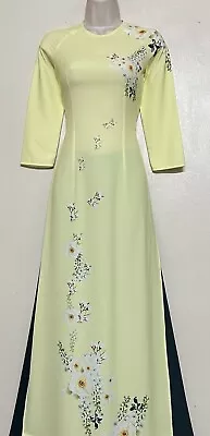 Ao Dai Lua Bảo Anh Vietnamese Dress With Pants - Size : Small • $49.99