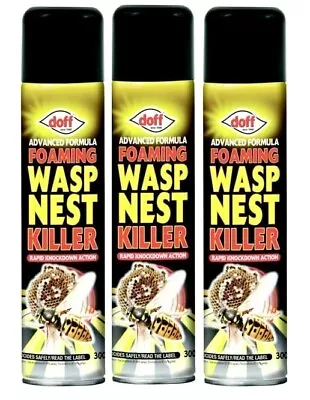 Wasp Nest Foam Insect Killer Spray Destroyer Treatment Bugs Home Garden 300ml • £11.70