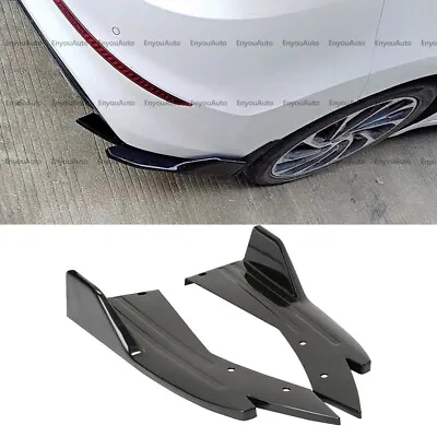 For Volvo S60 S90 Rear Bumper Lip Spoiler Splitter Diffuser Glossy Black • $40.85