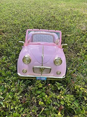 Our Generation Retro Car Pink Convertible For 18  Doll American Girl Lights. • $88