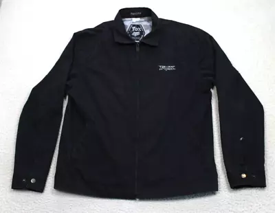 Fox Racing Bomber Jacket Men’s Large Black Full Zip Grunge Moto • $27.99