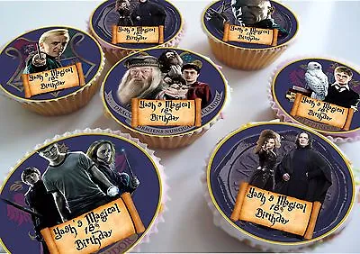 £4.50 • Buy Harry Potter Birthday Edible Personalised Cupcake Toppers