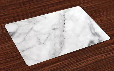 £14.99 • Buy Marble Place Mats Set Of 4 Granite Surface Motif