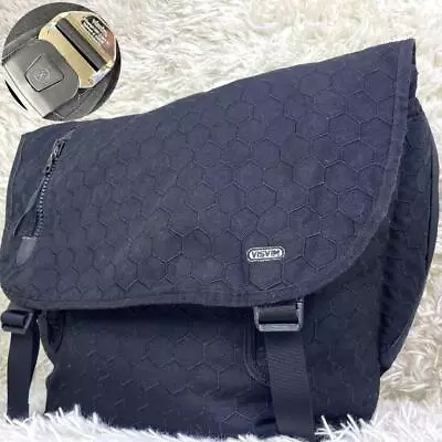 [Rare/Good Condition] Visvim Messenger Bag Body Bag Black Mens From Japan • $267.35