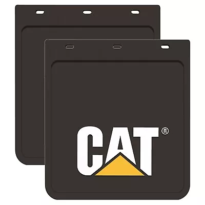 2x Genuine Caterpillar Cat Mud Flaps 28x28cm Car Mudflap 4x4 4WD Ute 11 X11  • $108.95