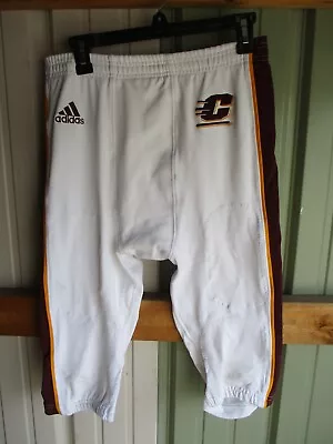 Central Michigan Football Pants Adidas White Size Men's 2XL Used • $10