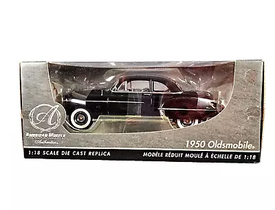 NIB Ertl American Muscle Authentics Black 1950 Oldsmobile 1:18 Die Cast Replica • $159.19