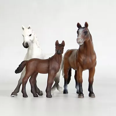 Schleich Retired Horses Arabian Family Gelding Mare Foal Toy Model Figures • £18.25