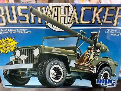 MPC 0873 Bushwhacker Army Jeep VINTAGE 1/25 McM KIT Fs • $49.88