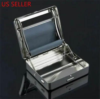 Automatic Tobacco Roller Box Cigarette Roll Rolling Machine Stainless Steel Case • $5.99