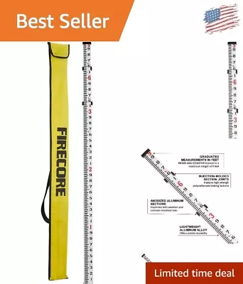 Durable 9-Foot Surveying Rod - Telescopic Portable And Accurate Measurements • $77.89