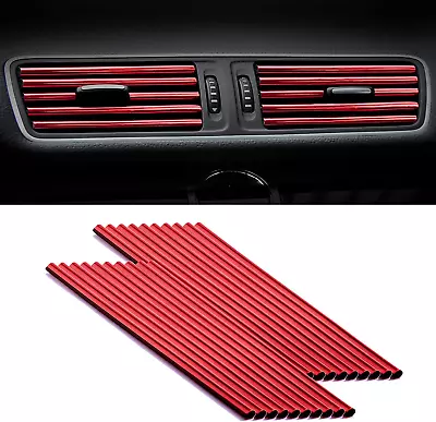 20 Pieces Car Air Conditioner Air Outlet Decorative Strips Bendable DIY Univer • $8.88